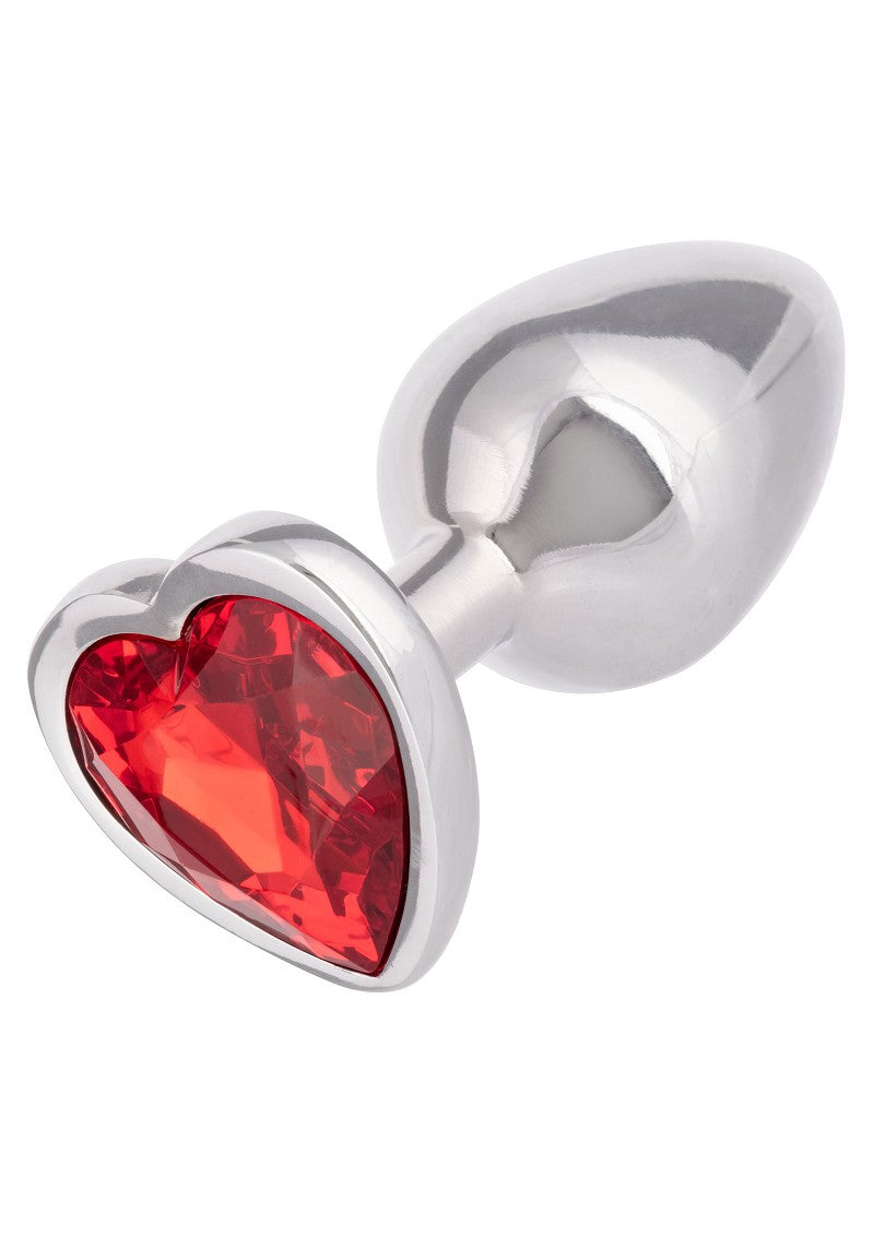 ♂ ♀ CalExotics Jewel Small Ruby Heart Plug