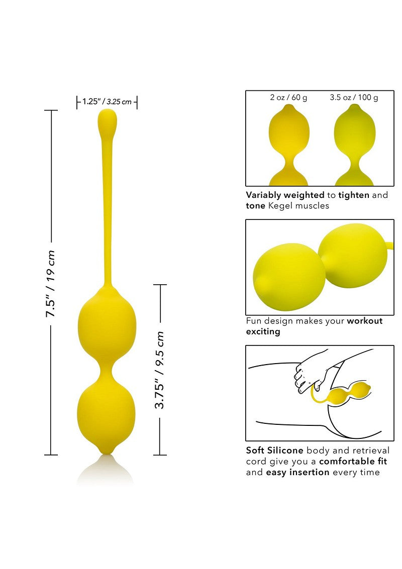 ♀ CalExotics Kegel Training Set Lemon Bekkenbodentrainer @ Happytoys Sexshop: Toys for Feeling Happy & Easy 😊