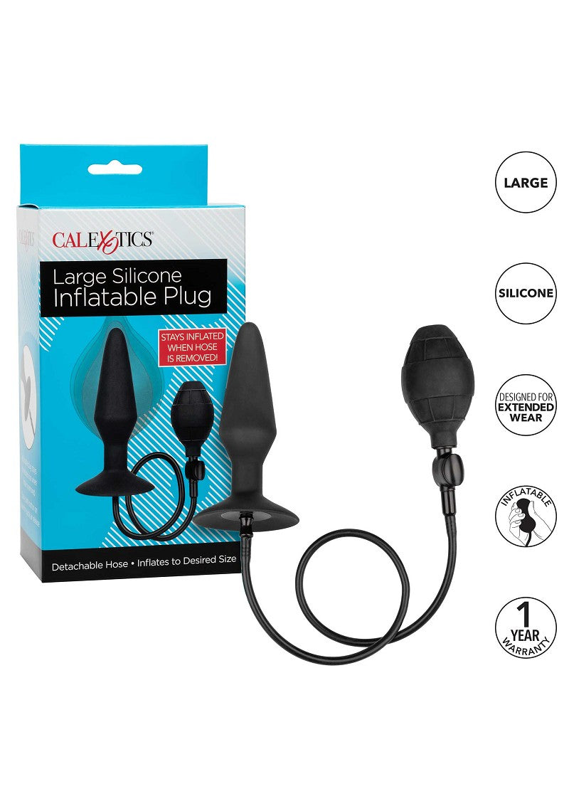 ♂ ♀ CalExotics Large Silicone Inflatable butPlug