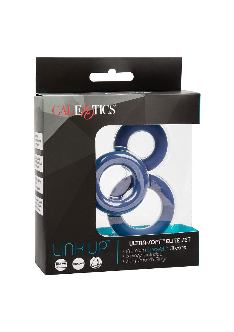 ♂ CalExotics Link Up Ultra-Soft Elite Set Cockring @ Happytoys Sexshop: Toys for Feeling Happy & Easy 😊