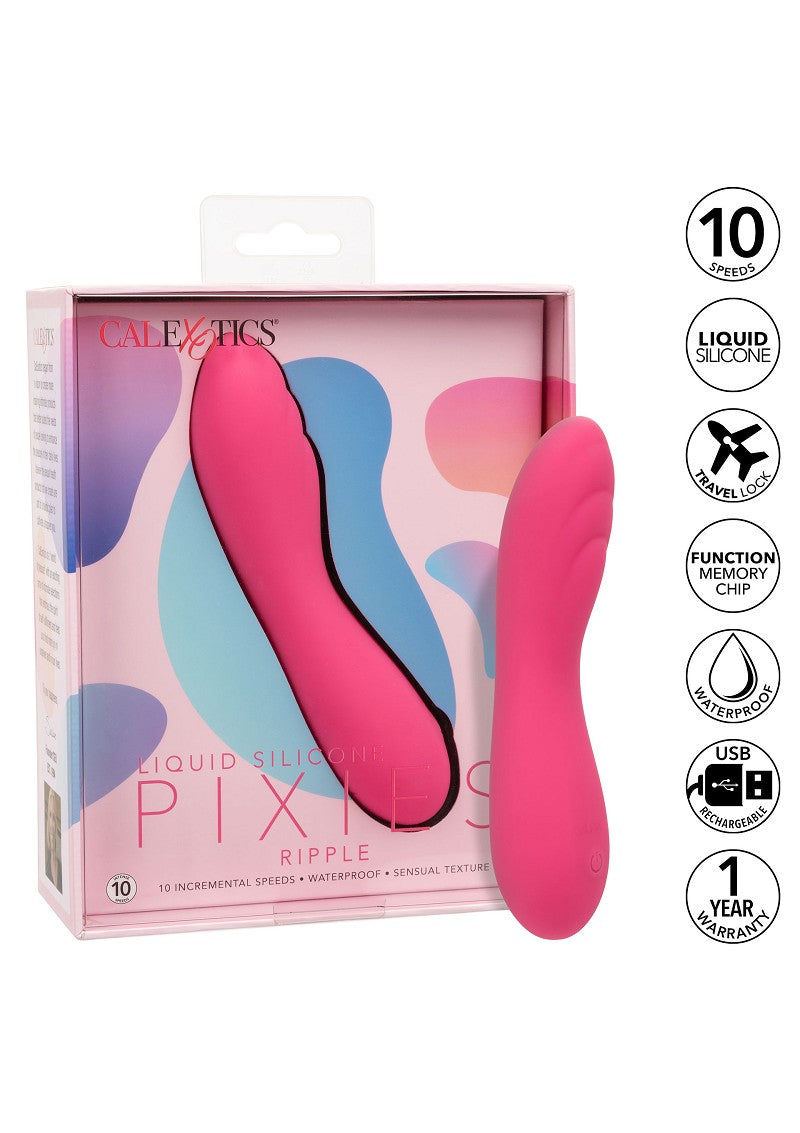 ♀ CalExotics Liquid Silicone Pixies Ripple vibrator @ Happytoys Sexshop: Toys for Feeling Happy & Easy 😊