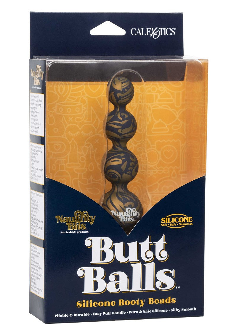 ♀ CalExotics Naughty Bits Butt Balls Silicone Booty Beads