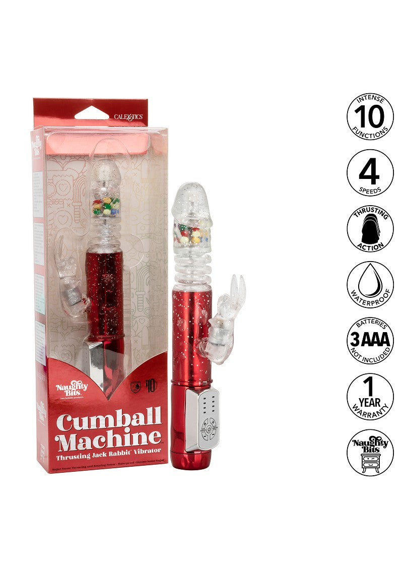 ♀ CalExotics Naughty Bits Cumball Machine Thrusting Jack Rabbit Vibrator @ Happytoys Sexshop: Toys for Feeling Happy & Easy 😊