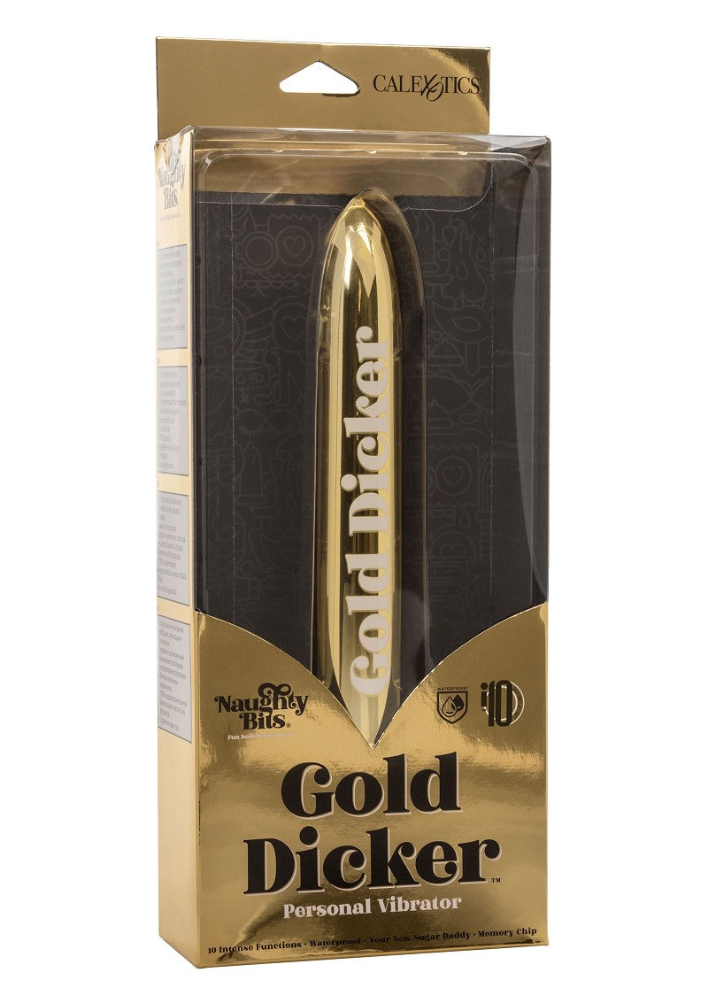 ♀ CalExotics Naughty Bits Gold Dicker Persoonlijke vibrator @ Happytoys Sexshop: Toys for Feeling Happy & Easy 😊