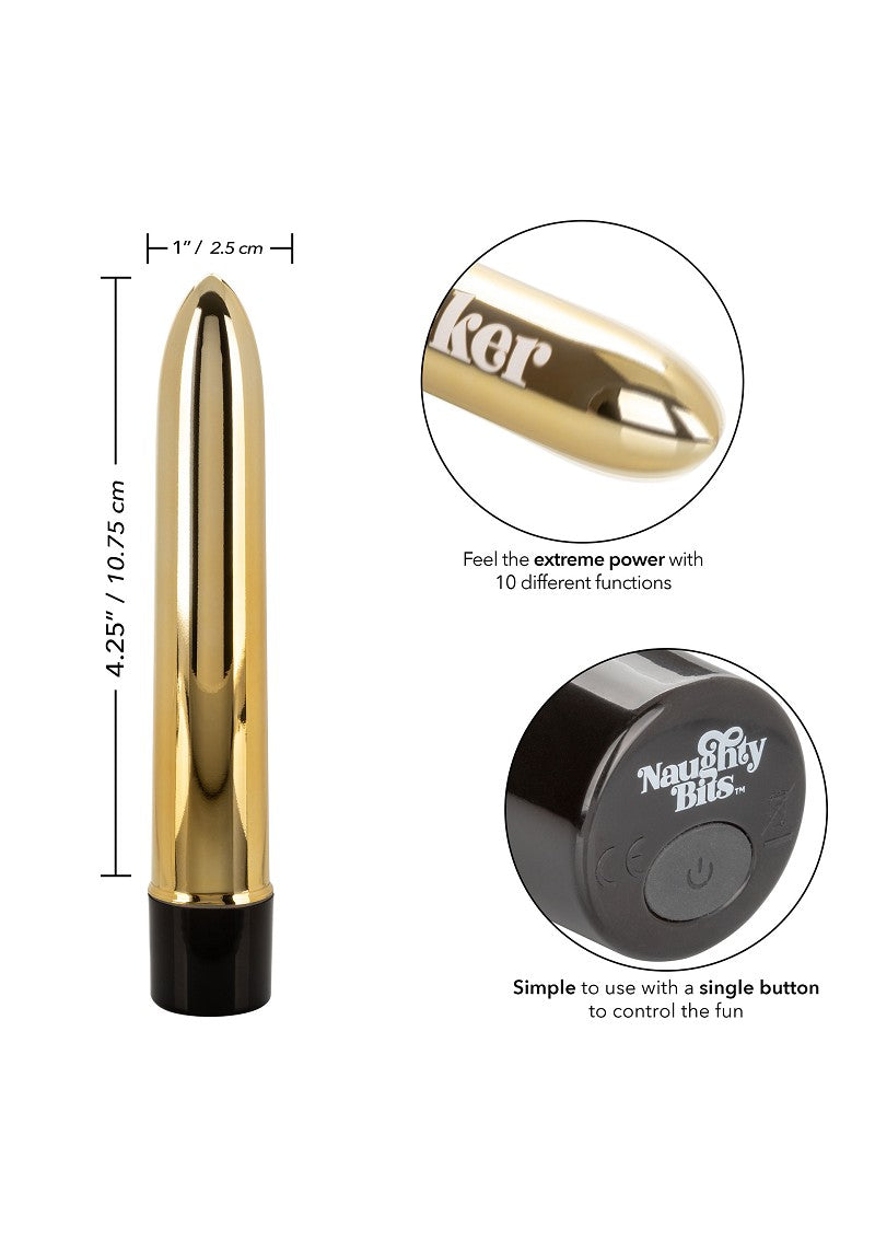 ♀ CalExotics Naughty Bits Gold Dicker Persoonlijke vibrator @ Happytoys Sexshop: Toys for Feeling Happy & Easy 😊