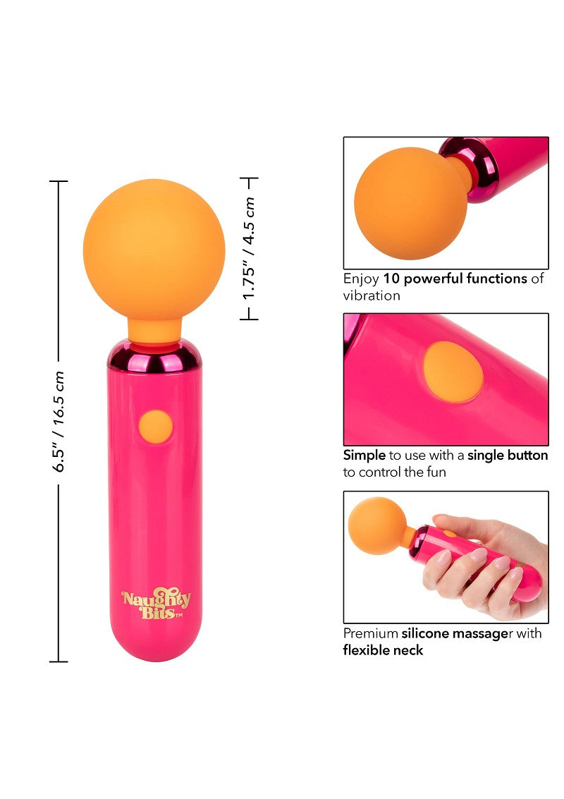 ♀ CalExotics Naughty Bits Home Cumming Queen Vibrating Wand @ Happytoys Sexshop: Toys for Feeling Happy & Easy 😊