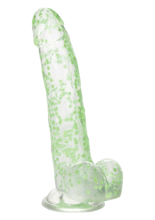 CalExotics Naughty Bits I Leaf Dick, im Dunkeln leuchtender Weed-Blatt-Dildo