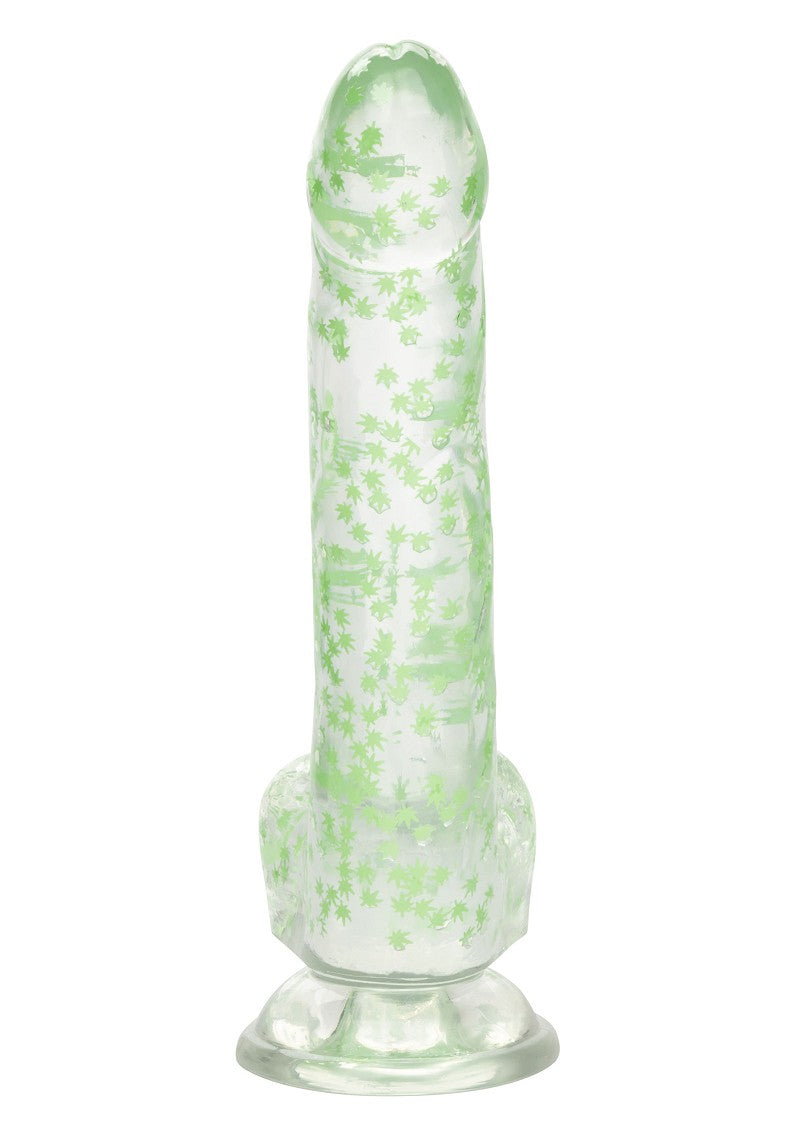 ♀ ♂ CalExotics Naughty Bits I Leaf Dick Glow-In-The-Dark Weed Leaf Dildo @ Happytoys Sexshop: Toys for Feeling Happy & Easy 😊