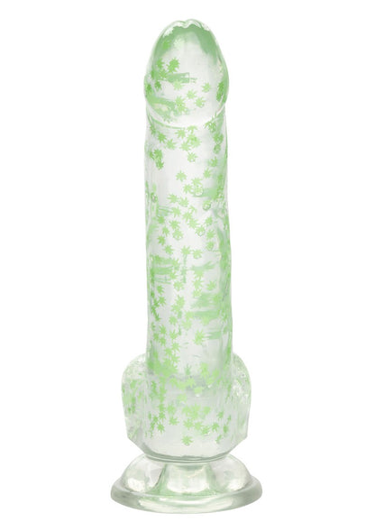 ♀ ♂ CalExotics Naughty Bits I Leaf Dick Glow-In-The-Dark Weed Leaf Dildo