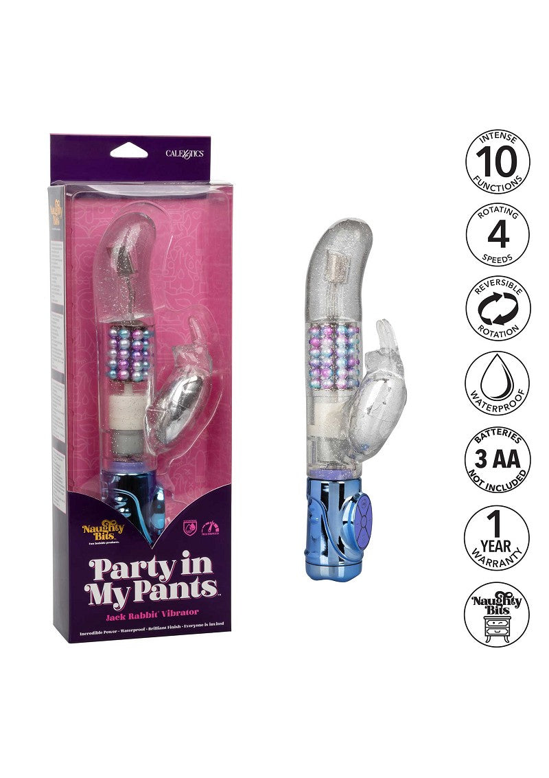 ♀ CalExotics Naughty Bits Party in my Pants Jack Rabbit Vibrator