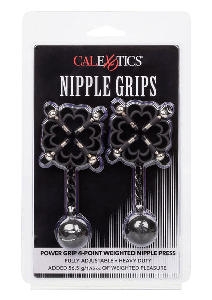 ♂ ♀ CalExotics Nipple Grips Power Grip 4-Point Weighted Nipple Press