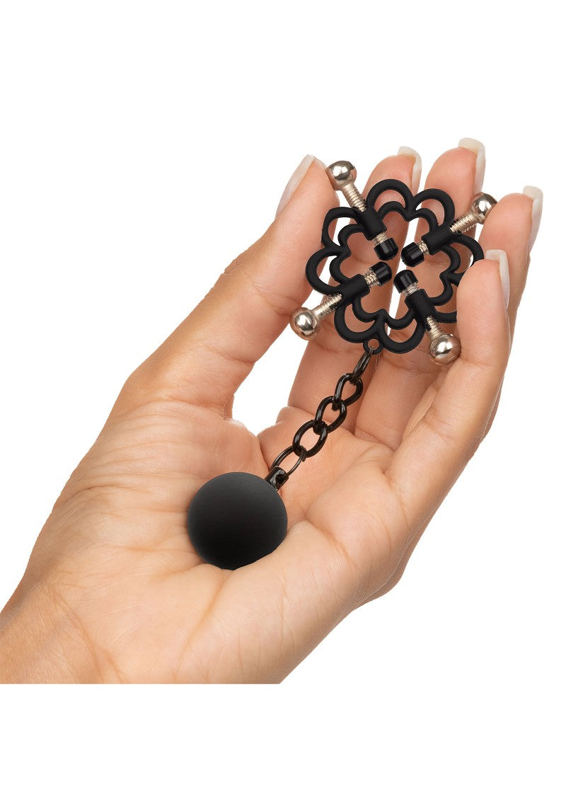 ♂ ♀ CalExotics Nipple Grips Power Grip 4-Point Weighted Nipple Press @ Happytoys Sexshop: Toys for Feeling Happy & Easy 😊