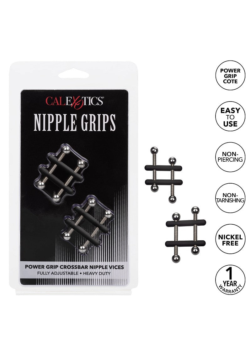 ♀ CalExotics Nipple Grips Power Grip Crossbar Nipple Vices @ Happytoys Sexshop: Toys for Feeling Happy & Easy 😊