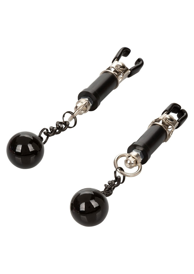 ♀ ♂ CalExotics Nipple Grips Weighted Twist Nipple Clamps