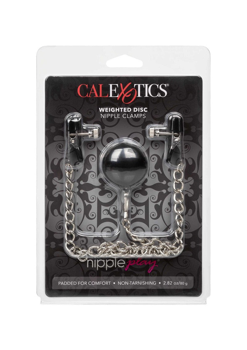 ♀ CalExotics Nipple Play Weighted Disc Nipple Clamps