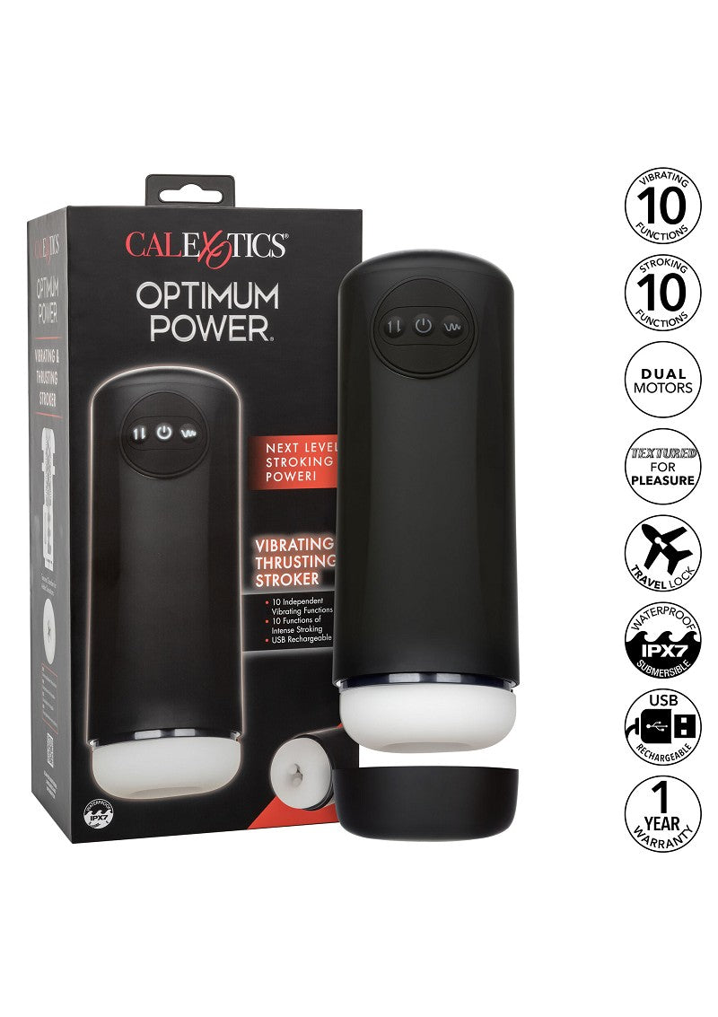 ♂ CalExotics Optimum Power Vibrating and Thrusting Stroker @ Happytoys Sexshop: Toys for Feeling Happy & Easy 😊