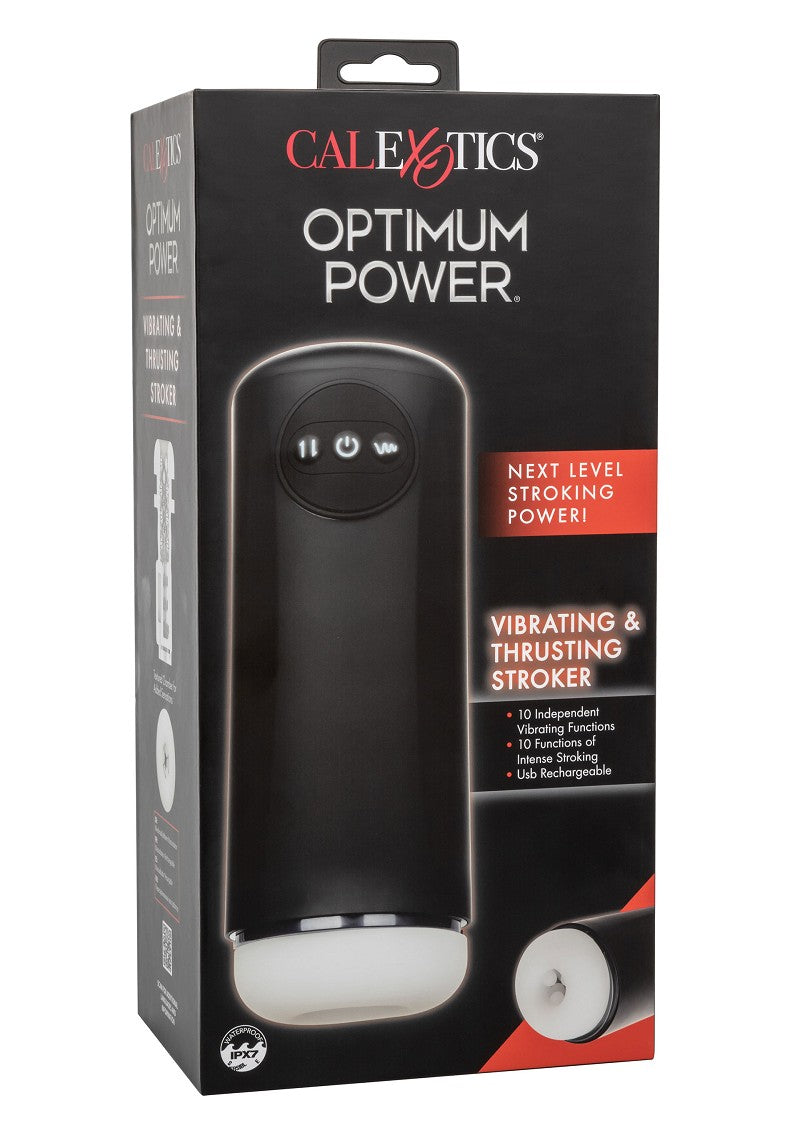 CalExotics Optimum Power vibrierender und stoßender Stroker