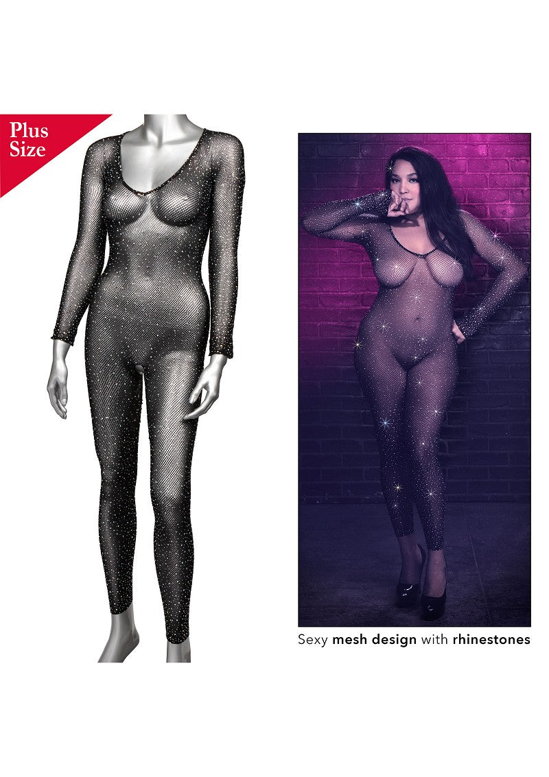 ♀ CalExotics Radiance Plus Size kruisloos Full Body Suit @ Happytoys Sexshop: Toys for Feeling Happy & Easy 😊