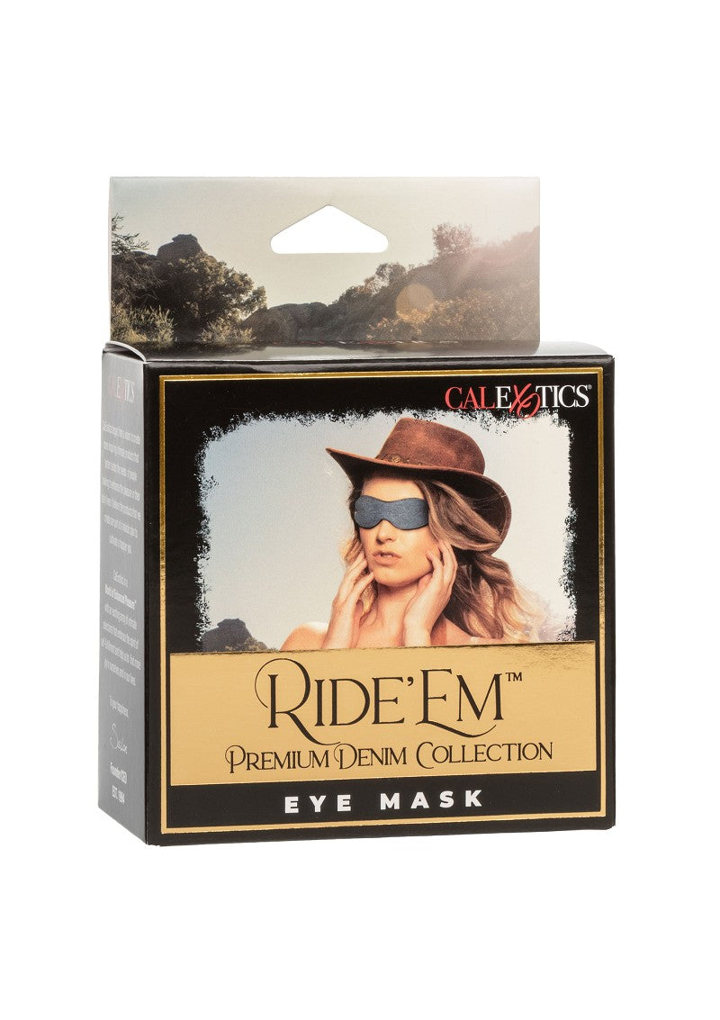 ♂ ♀ CalExotics Ride 'em Premium Denim Collection Eye Mask @ Happytoys Sexshop: Toys for Feeling Happy & Easy 😊