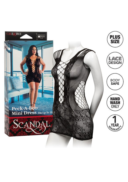 ♀ CalExotics Scandal Plus Size Peek-A-Boo Mini Dress