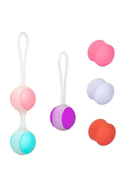 CalExotics She-ology Interchangeable Weighted Kegel Set @ Happytoys Sexshop: Toys for Feeling Happy & Easy 😊