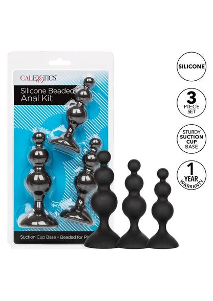 ♂ ♀ CalExotics Silicone Beaded Anal Kit