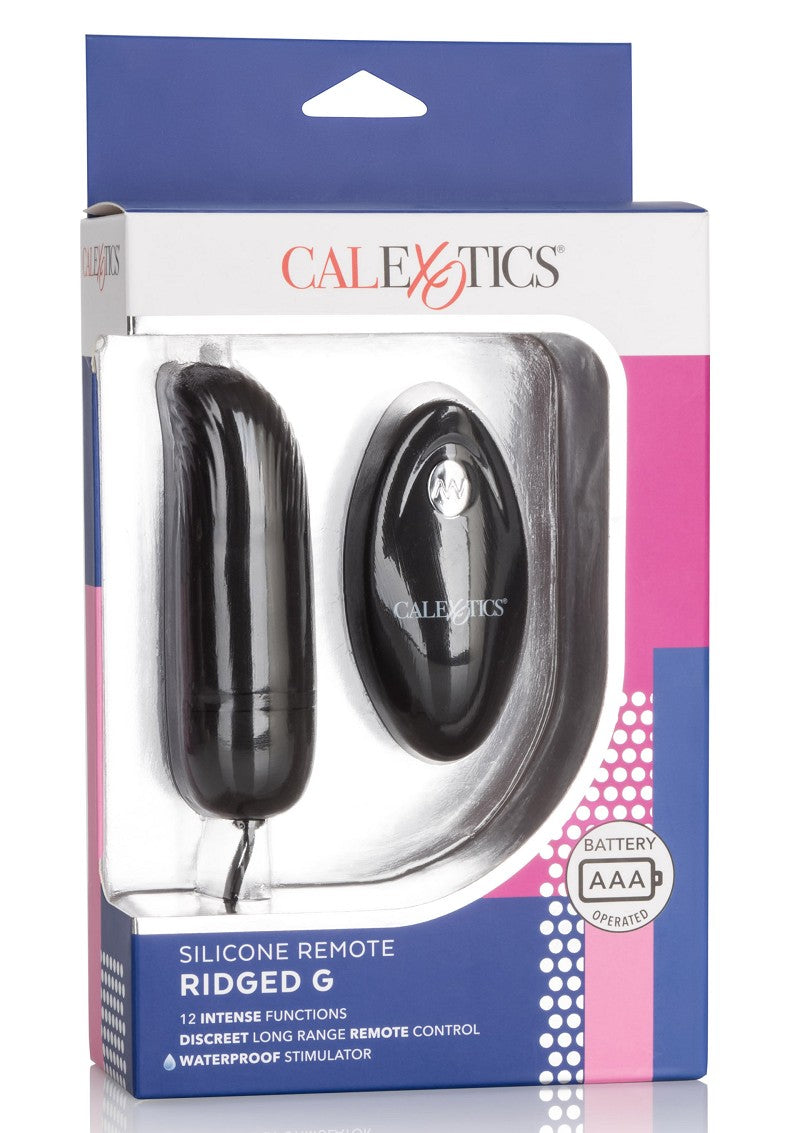 CalExotics Silicone Remote Ridged G G-spot vibrator | Happytoys | Discreet | Vertrouwd |Snelle levering