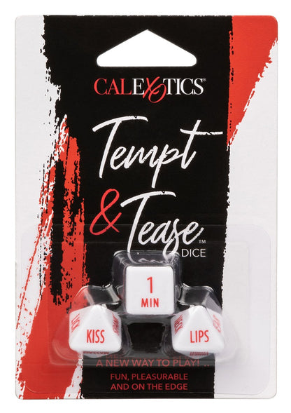 ♂ ♀ CalExotics Tempt & Tease Dice (EN) @ Happytoys Sexshop: Toys for Feeling Happy & Easy 😊