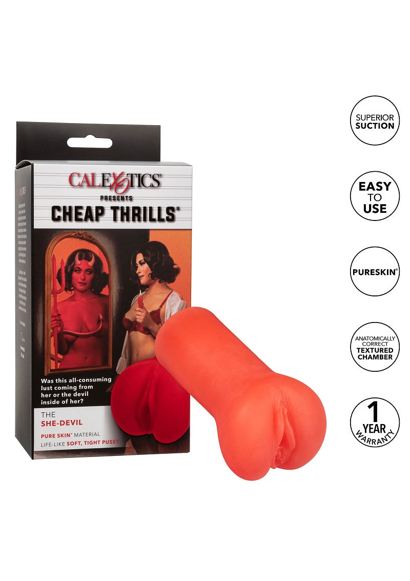 ♂ CalExotics Cheap Thrills The She-Devil Masturbator Stroker