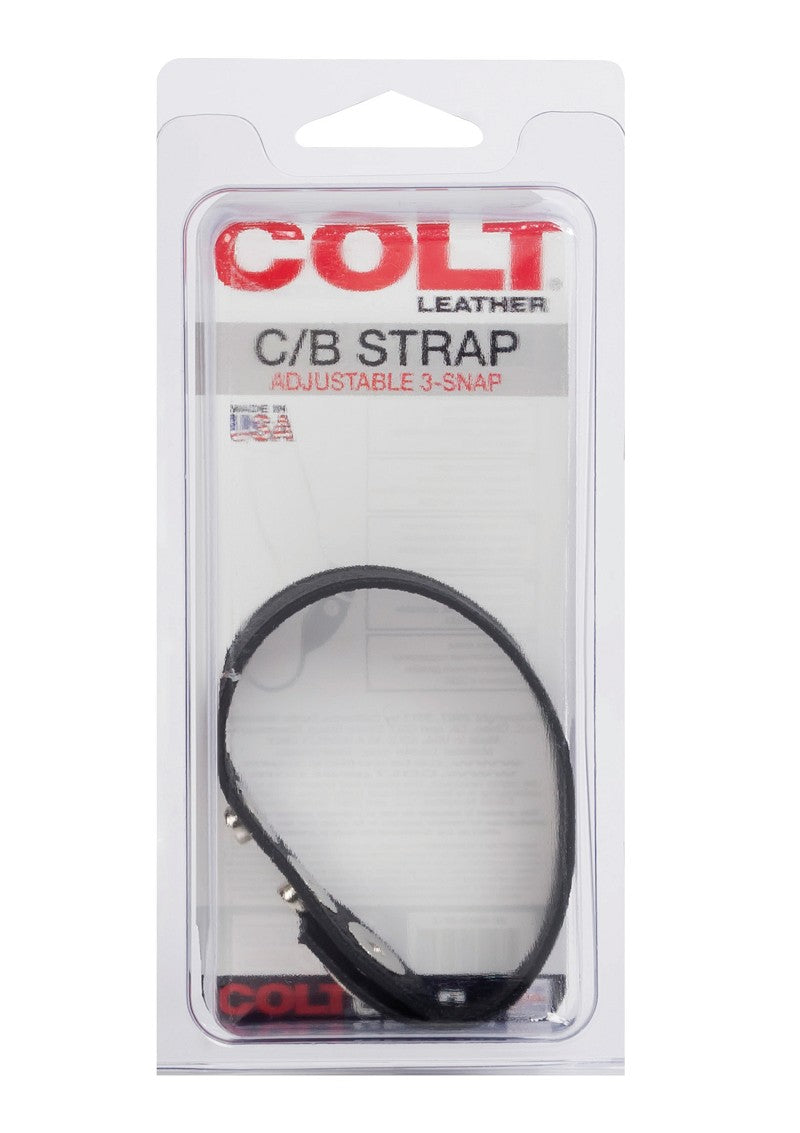 ♂ CalExotics COLT Leather C/B Strap Adjustable 3-Snap