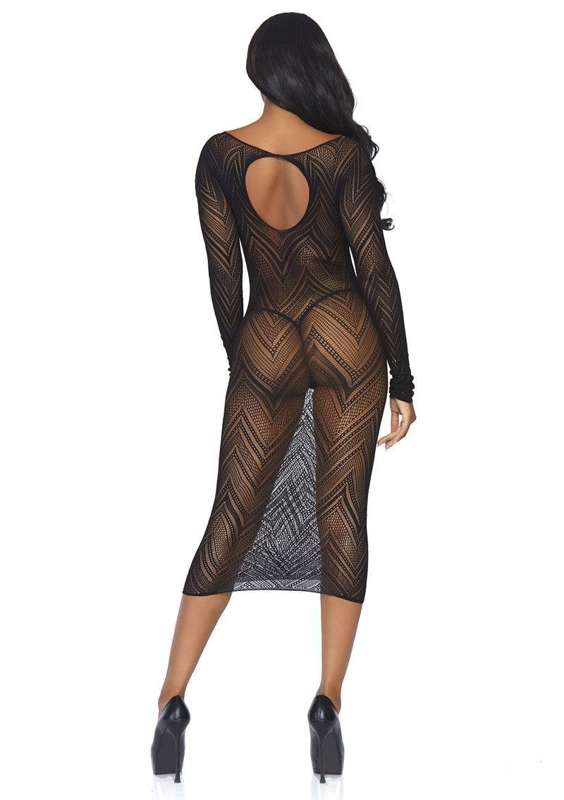 Leg Avenue Long sleeved body con dress @ Happytoys Sexshop: Toys for Feeling Happy & Easy 😊