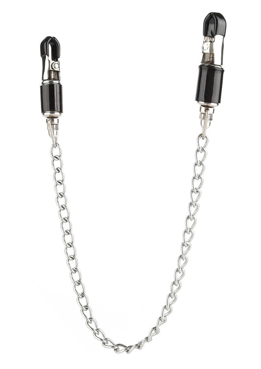 ♀ Mr. Steel Barrel Tit Clamps With Chain