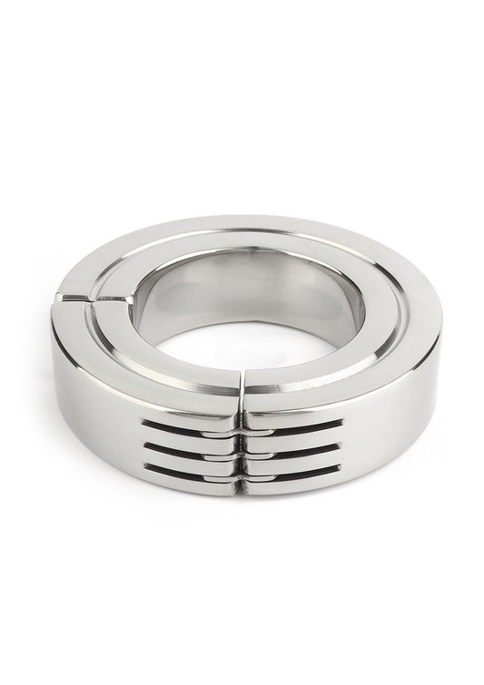 ♂ Mr. Steel Hinged Magnetic Cockring 40mm