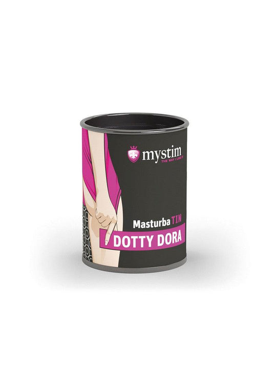 MyStim MasturbaTIN Dotty Dora Masturbator in blik | Happytoys | Discreet | Vertrouwd |Snelle levering