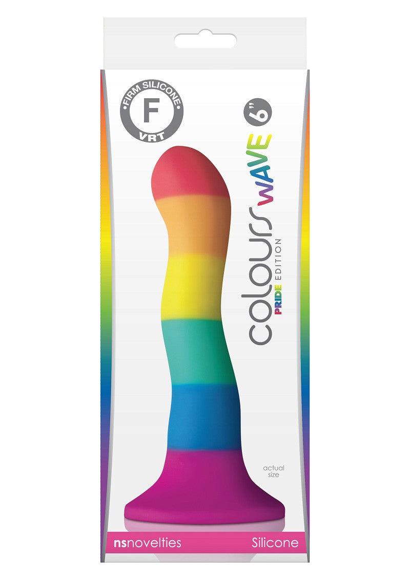 NS Novelties Colours Pride Edition 6' Wave Dildo @ Happytoys Sexshop: Toys for Feeling Happy & Easy 😊