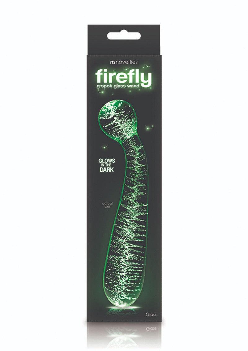 NS Novelties Firefly Glass G Spot Glow Wand lichtgevende Dildo Happytoys Sexshop: liever Happy dan Easy 😊