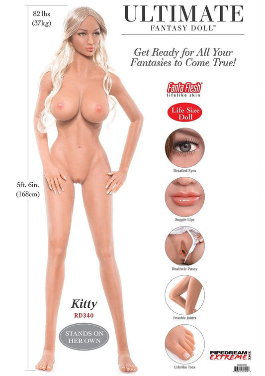 Pipedream PDX Extreme Ultimate Fantasy Dolls Kitty | Happytoys | Discreet | Vertrouwd |Snelle levering