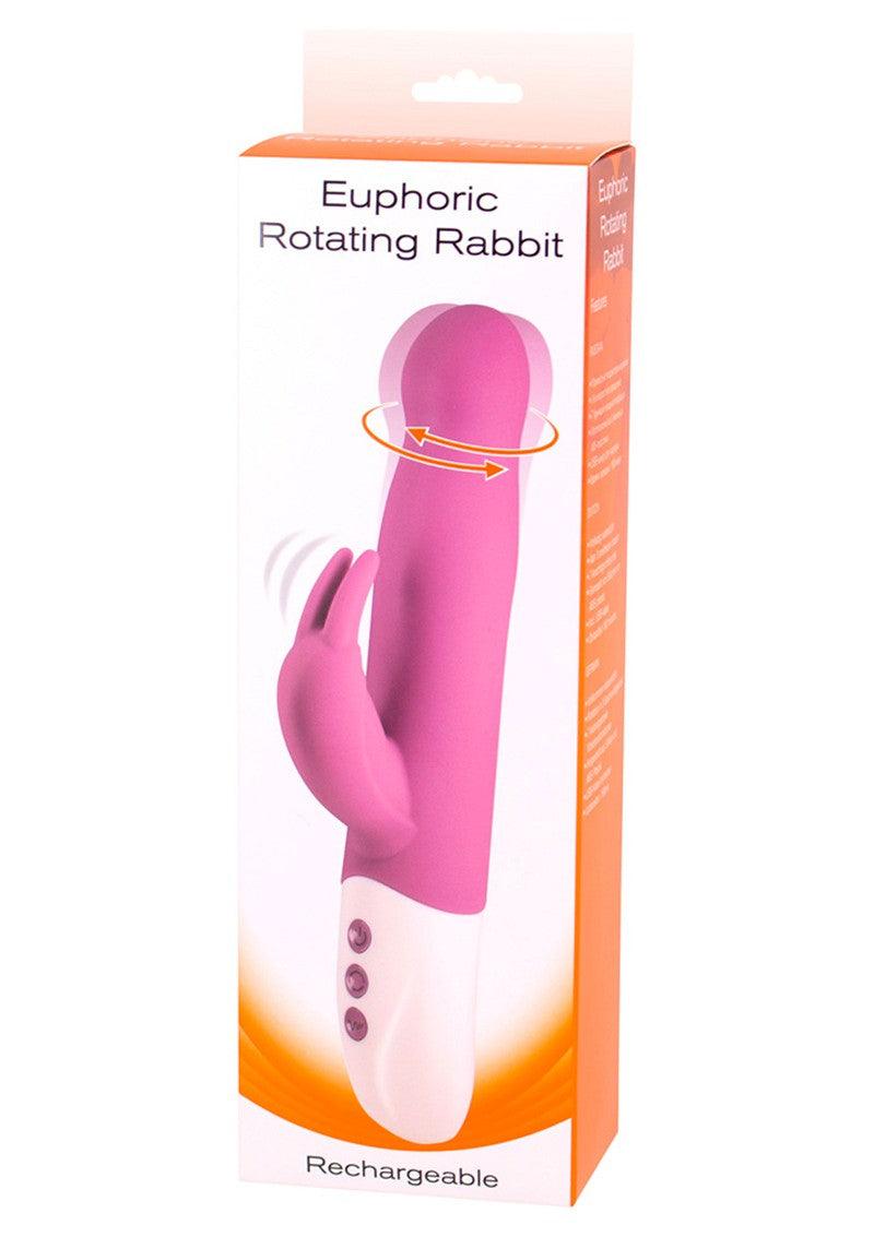 Seven Creations Euphoric Rotating Rabbit met clitoris stimulatie Happytoys Sexshop: liever Happy dan Easy 😊