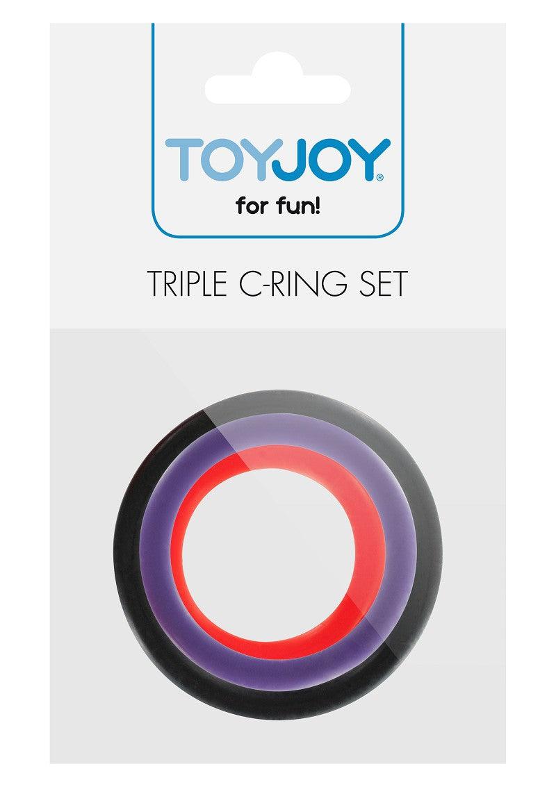 ToyJoy Basics Triple Rings Multicolor 3pcs @ Happytoys Sexshop: Toys for Feeling Happy & Easy 😊