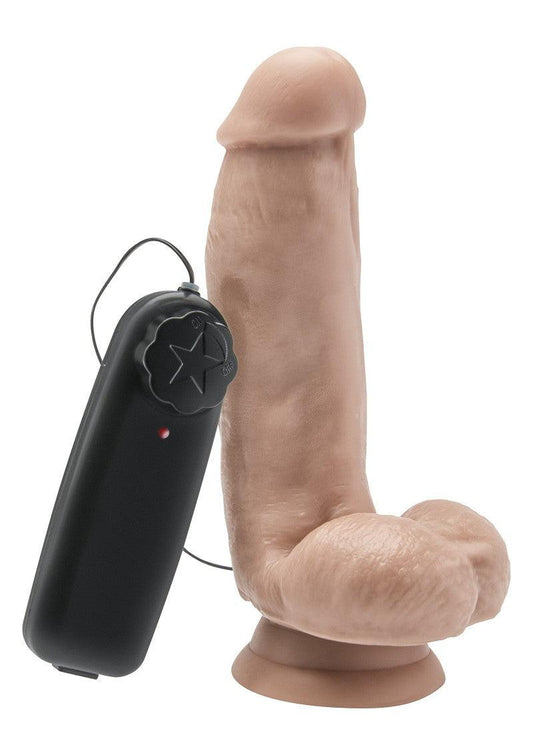 ToyJoy Get Real Dildo 6' with Balls Vibrator @ Happytoys Sexshop: Toys for Feeling Happy & Easy 😊