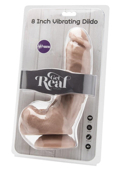 ToyJoy Get Real Dildo 8' with Balls Vibrator Happytoys Sexshop: liever Happy dan Easy 😊