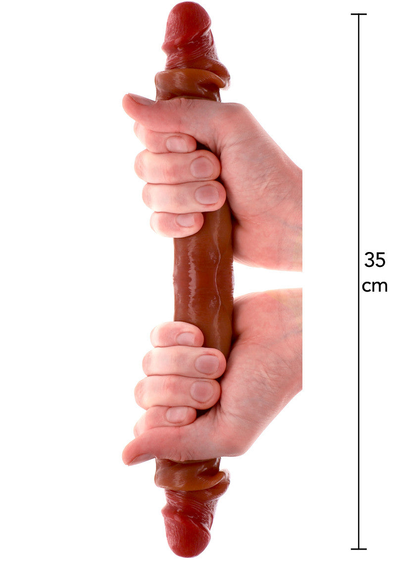 ♀ ToyJoy Get Real Silicone Foreskin Double Dong 35 cm