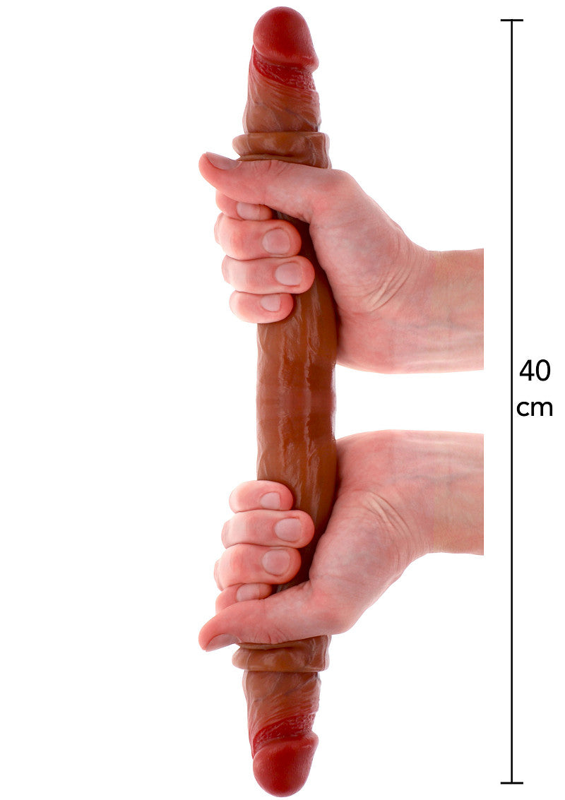 ♀ ToyJoy Get Real Silicone Foreskin Double Dong 40 cm