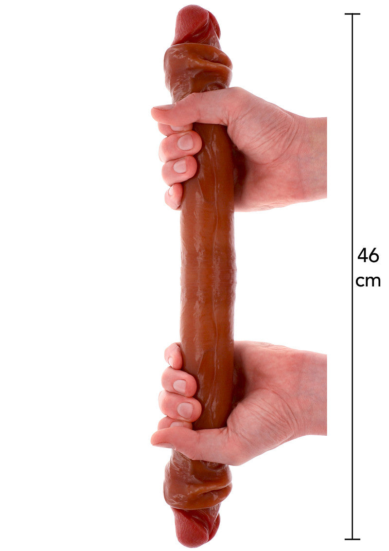 ♀ ToyJoy Get Real Silicone Foreskin Double Dong 46 cm